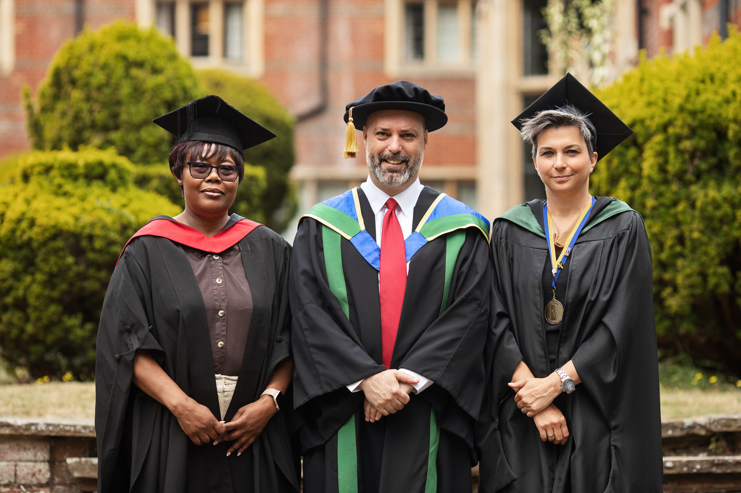 Newbold College representatives in academic dress during the 125th anniversary celebration